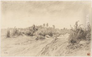 Landscape with a Road, Barbizon by Theodore Rousseau