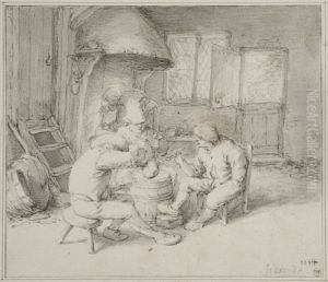Interior of a Tavern by Adriaen van Ostade
