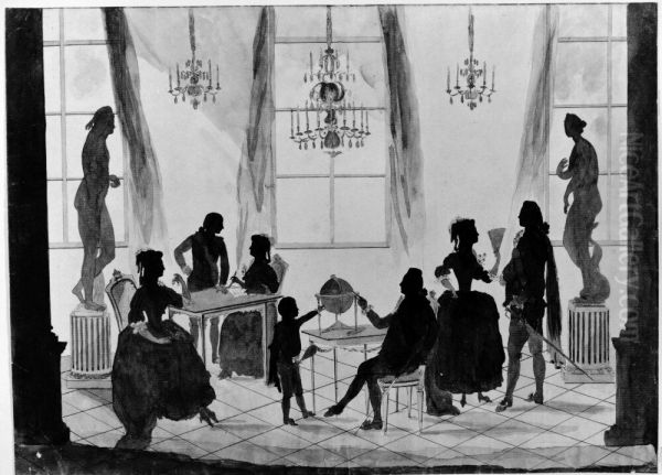 Gustaf III med sin familj - view 1