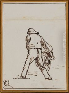 Study of a fisherman (recto)