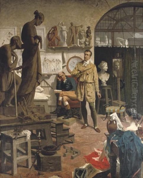 Canova In His Studio - view 1