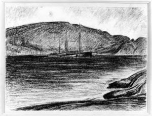I hamn, Kyrkesund by Karl Nordstrom