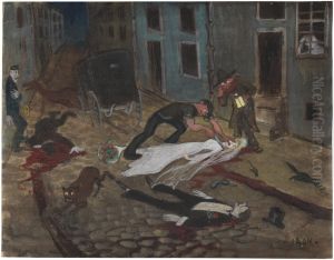 Parisian Drama by Ivar Arosenius
