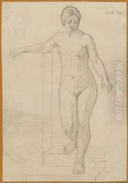 Florentine, Study for Woman Entering the Bath - view 1