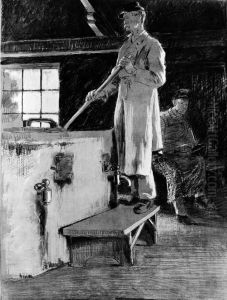 Studie for A. Quennerstedts "Indelte soldat" by Gustaf Cederstrom