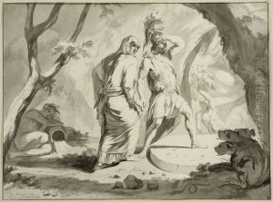 Aeneas nedstiger i underjorden by Philip Tideman