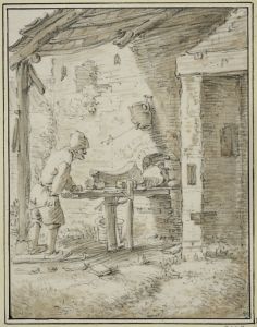 Knivslipare by Herman Saftleven