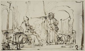 Tobit och Anna med geten Tobit och Anna med geten