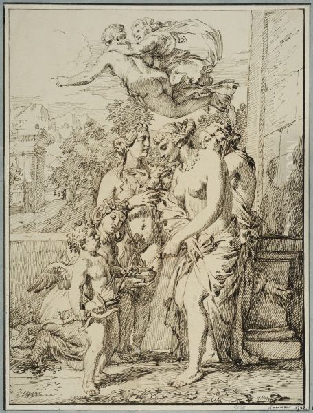 Venus och gracerna forbereder Amors pilar - view 1