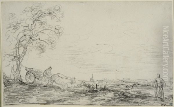 Landskap med en vagn - view 1