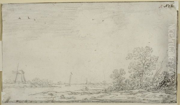 Landskap med kanal - view 1