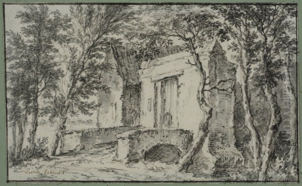 Landskap med ruin - view 1
