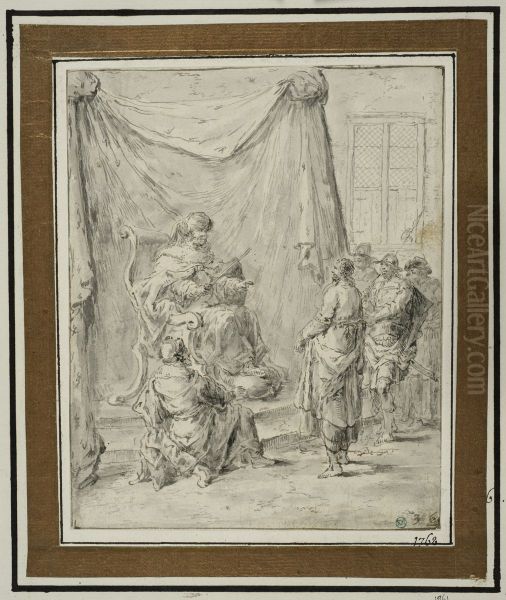Kristus infor Herodes - view 1