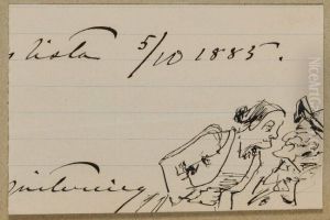 Man and Woman Having a Quarell by Fritz Von Dardel