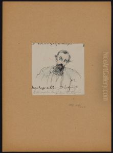 Portrait of Nils Fredrik Sander at a Board Meeting at Nationalmuseum by Fritz Von Dardel