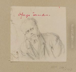 Portrait of a Man With an Eyeglass by Fritz Von Dardel