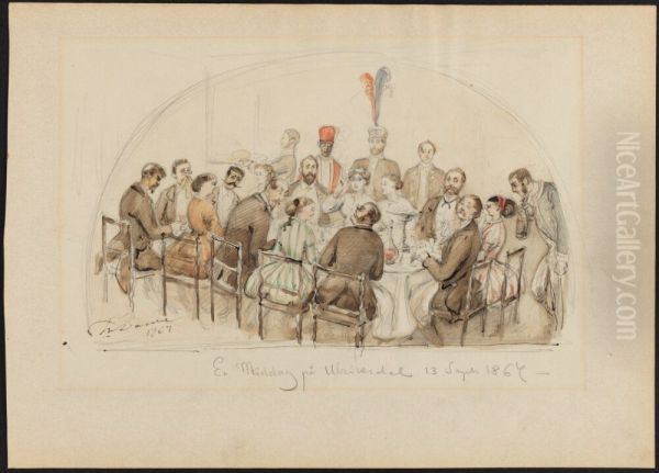Dinner at Ulriksdal, 13th of Sept 1867 - view 1