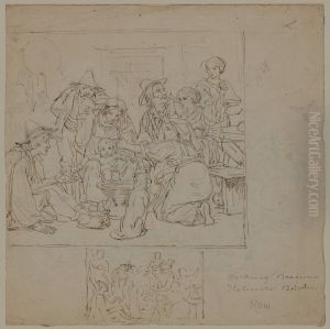 Italienska bonder i Rom by Lorenz Frolich
