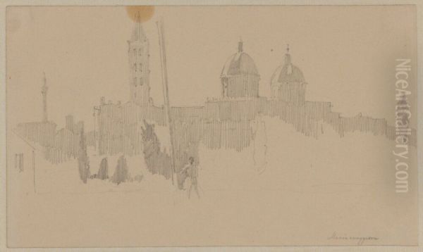 Stadsbild, Italien "Maria Maggiore" - view 1