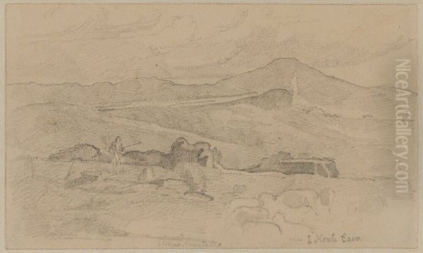 Berglandskap, Italien "Monte Cavo" - view 1