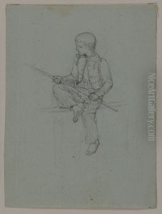 Metande pojke, figurstudie by Jorgen Roed