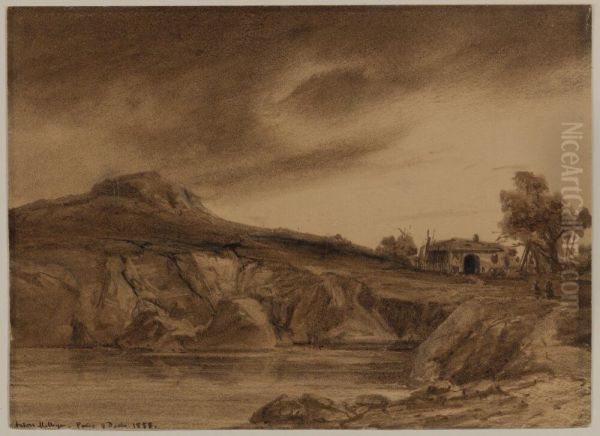 Berglandskap med sjo - view 1