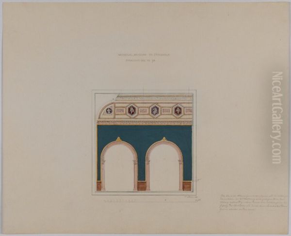 Nationalmuseum. Vaggsektion, sal 92, ovre vaningen - view 1