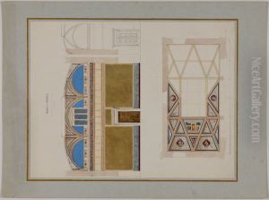 Longitudinal and transverse sections, Dome gallery, Upper floor (reproduction) Longitudinal and transverse sections, Dome gallery, Upper floor (reproduction)