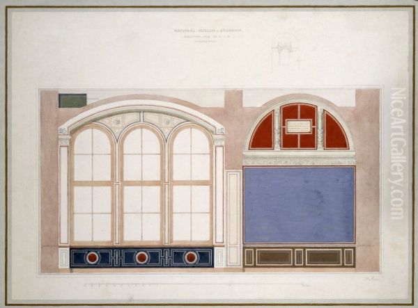 Longitudinal section, Middle floor (reproduction) - view 1