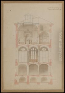 Cross-section (reproduction) by Friedrich August Stuler