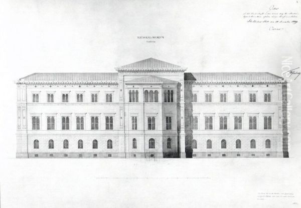 Nationalmuseum. Fasaden at oster - view 1