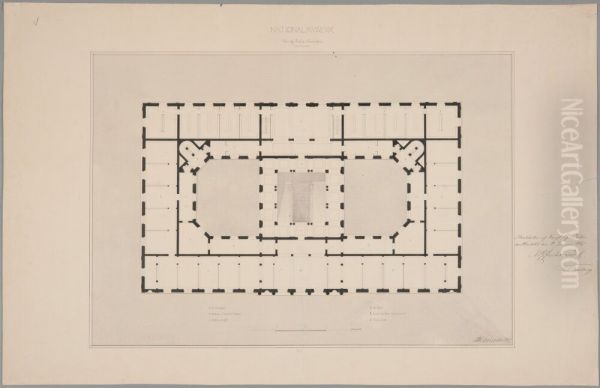 Nationalmuseum. "Plan af Andra Vaningen" - view 1