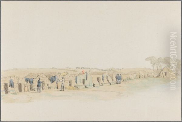 Airing of the Blankets, View from the Military Camp at Danevirke - view 1