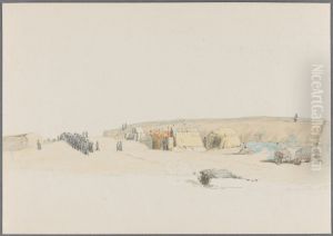 Formation of the Soldiers in the Military Camp at Danevirke by Jorgen Valentin Sonne