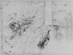 Figurstudier by Antonio Marziale Carracci