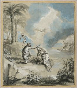 Kristi dop. by Erasmus Quellinus II