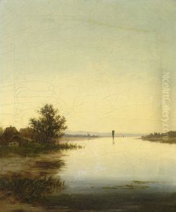 Evening Chiemsee landscape Evening Chiemsee landscape