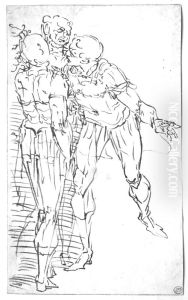 Preliminary Study for the Left Part of the Ceiling Fresco in S.Matteo, Genoa Preliminary Study for the Left Part of the Ceiling Fresco in S.Matteo, Genoa
