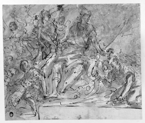 Commander Accompanied by Allegorical Figures - view 1