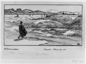 Illustrations to Snorre Sturlason's The Saga of St Olav by Erik Werenskiold