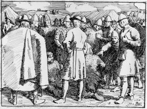 Study for Illustrations to Snorre Sturlason's The Saga of Olav Tryggvason by Erik Werenskiold