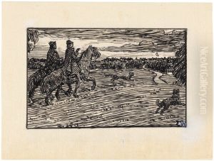 Study for Illustrations to Snorre Sturlason's The Saga of Olav Tryggvason by Erik Werenskiold