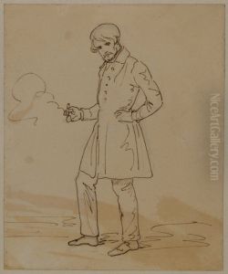 Herr med cigarr (sjalvportratt)