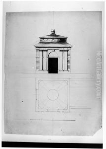 Forslag till attakantig paviljong by Jean Eric Rehn