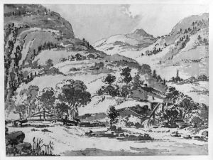 Berglandskap by Jean Eric Rehn