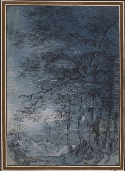 Landscape with a Group of Trees by a Sandy Road - view 1