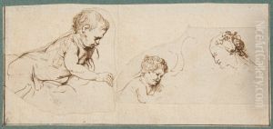 Studies of the Christ Child and St Catherine