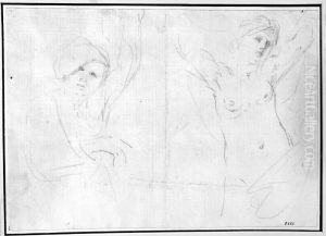 a young man (left) and a woman with her arms raised (right)