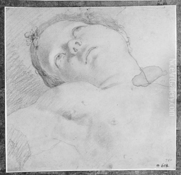 Head of a child thrown back - view 1