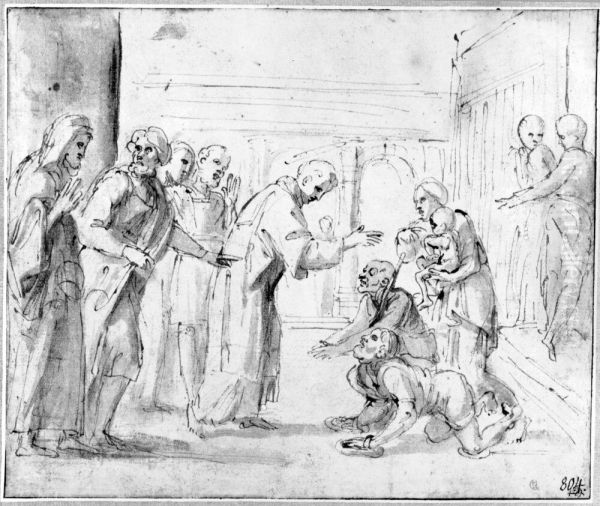 St. Diego healing the sick - view 1
